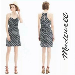 Madewell Silk Daylight Dress In Ikat Bloom